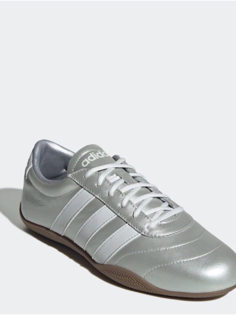 Adidas Grand Court Lo Sneakers Silver Metallic White Gum Women’s 9.5 NIB